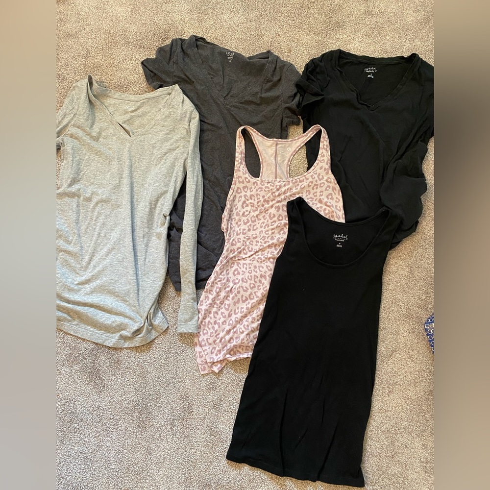 Lot of Maternity Shirts Size Small